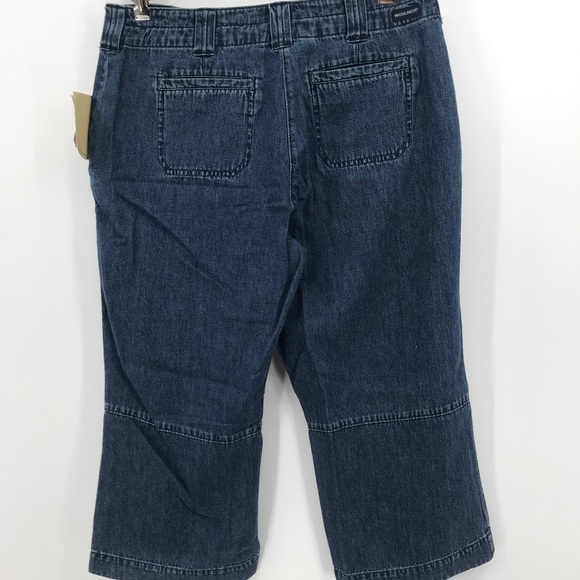 NWT Woolrich jean capris classic fit women's size 8 petite Dark blue wash - Picture 5 of 9